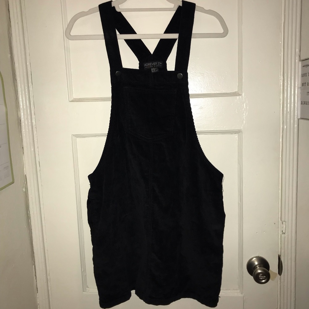 Forever 21 plus size overall corduroy dress
